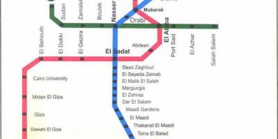 Kairo metroo kaart