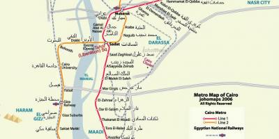 Kairo metro map 2016