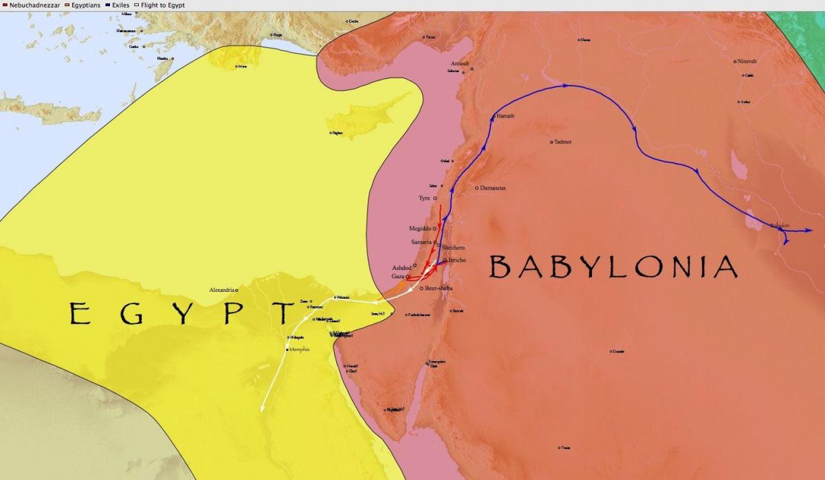 Kaart babylon egiptus