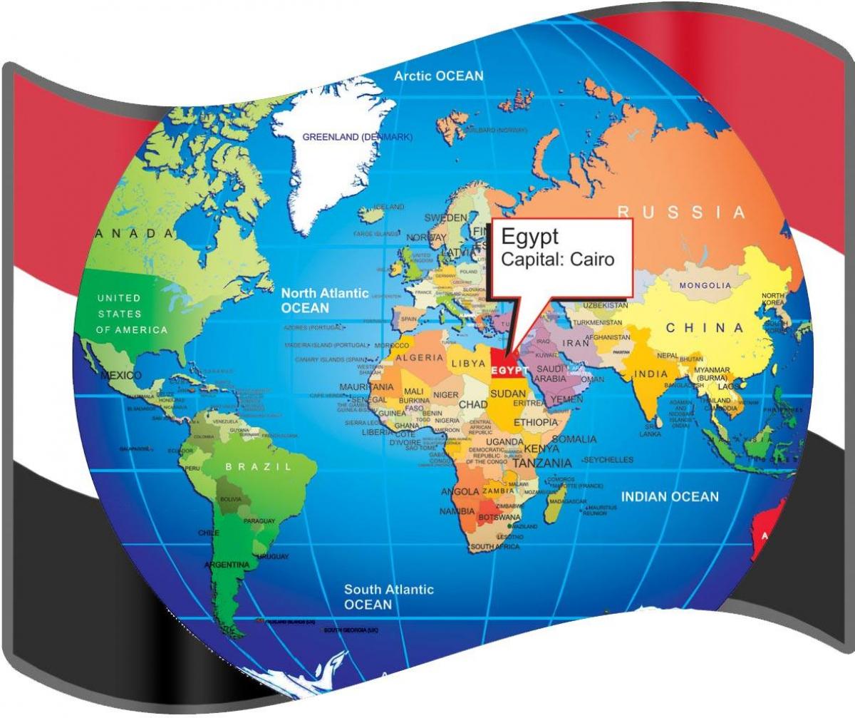kairo asukoha kohta world map