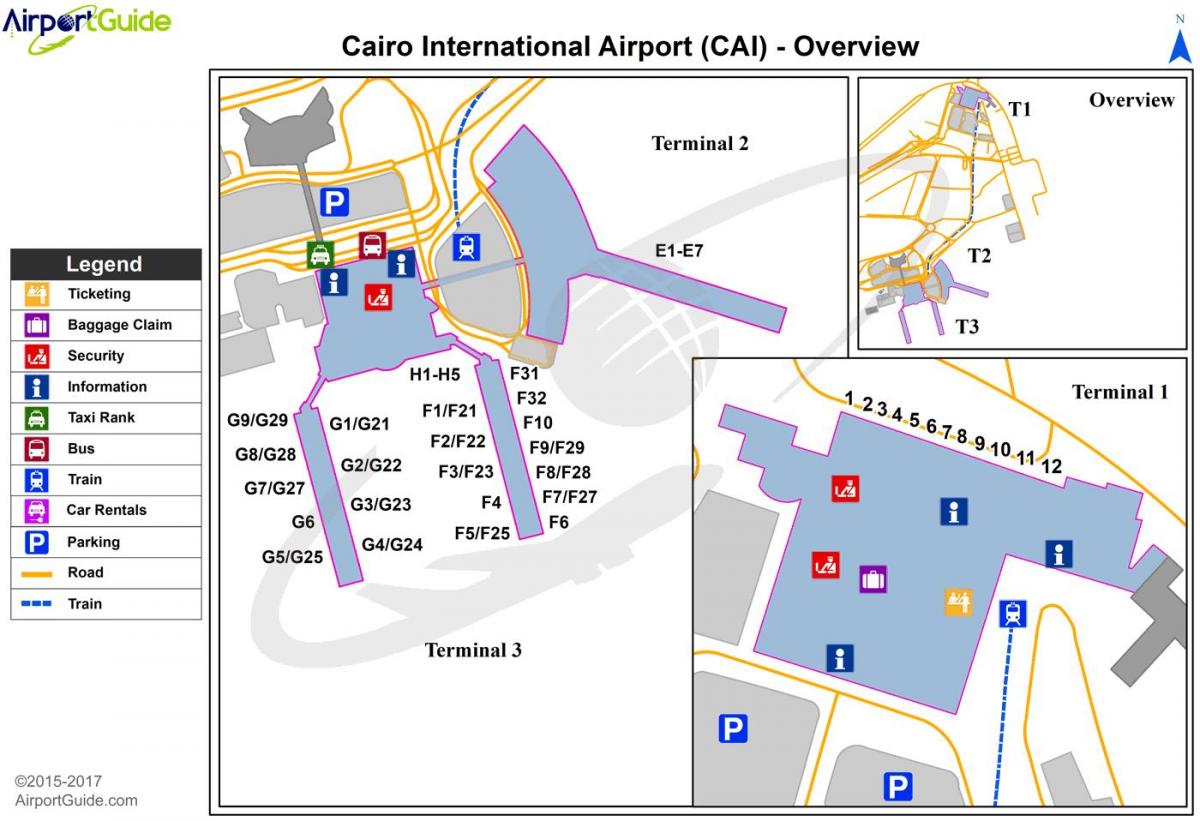 kairo rahvusvaheline lennujaam kaart