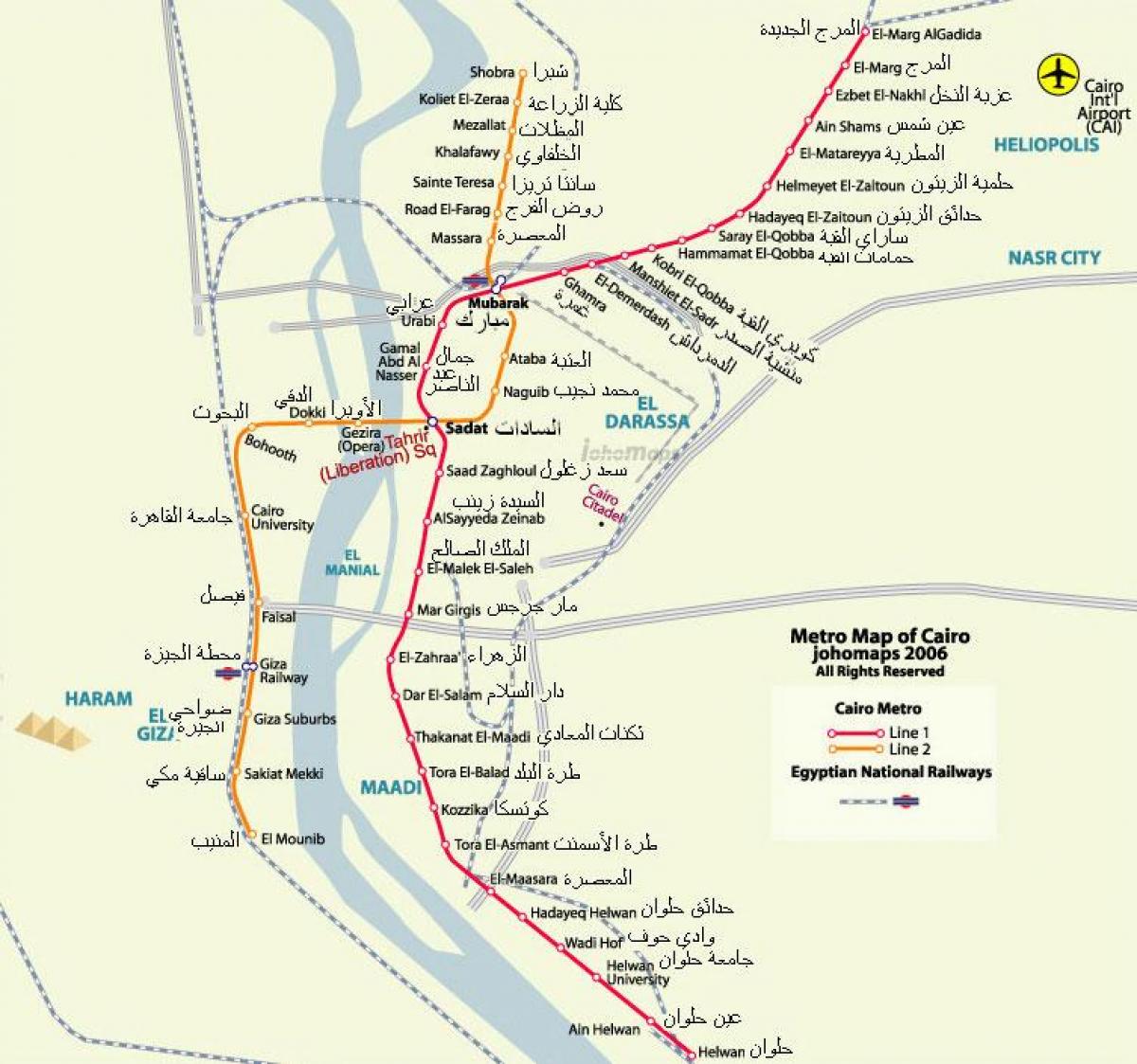kairo metro map 2016